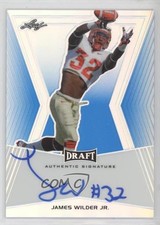2014 Leaf Metal Draft Blue Prismatic 31/50 James Wilder Jr #BA-JWJ Auto 6o3