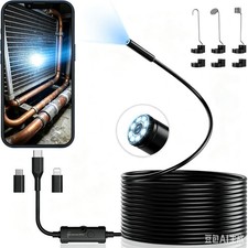 Endoscope Inspection Camera, 1080 HD Flexible Rigid Snake Camera
