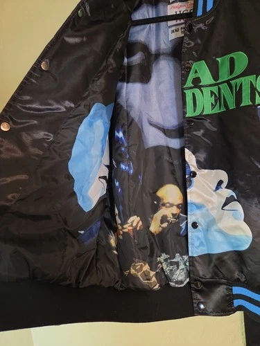 Mens Headgear Classics Dead Presidents 1995 Button Bomber Satin Jacket Size XL image 15