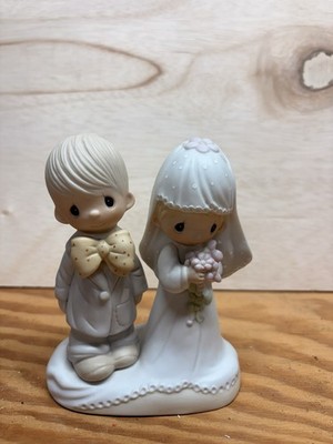 Precious Moments Porcelain Figurine Wedding Cake Topper, Best Day Ever