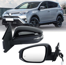 Left Driver Side Mirror Compatible with Toyota RAV4 2013-2018 Heated with Blind