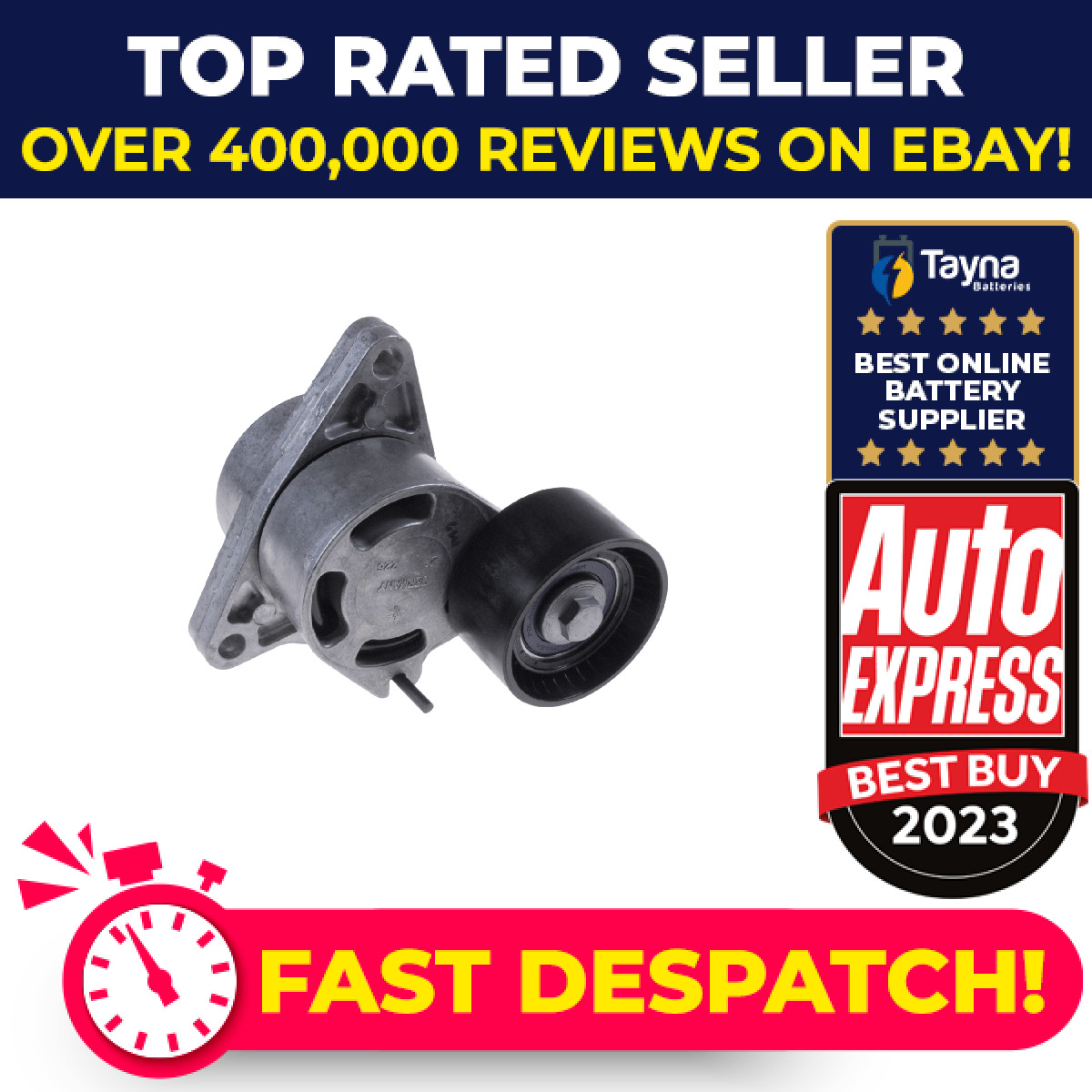 Aux Belt Tensioner fits NISSAN PRIMASTAR X83 2.5D 2002 on Drive V-Ribbed Quality