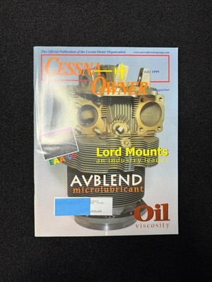 Cessna Owner Magazine July 1999 Aviation Aircraft Engine Maintenance AVBLEND