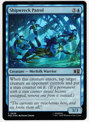 Shipwreck Patrol FOIL 0638 Marvel Super Heroes (MSC) MTG NM/M