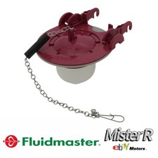 Fluidmaster 3 in. Universal Toilet Tank Flapper Red Model 5403P4