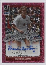 2024-25 Donruss FIFA Beautiful Game Pink Velocity Prizm Brandi Chastain Auto 8mm