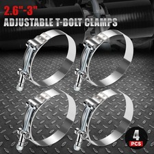 4-pieces 3 Inch 17mm Wide Band Stainless Steel T-bolt Clamp Hose Turbo Intake 4-pieces 3 Inch 17mm Wide Band Stainless Steel T-bolt Clamp Hose Turbo Intake