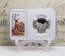 2019-S ATB Proof Quarter - River of No Return - Idaho with US Stamp - Nice! W1