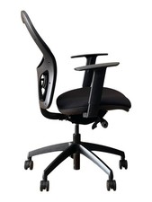 Adjustable office chair with lumbar support- (50+ Available) Black - UK DELIVERY