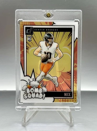 2024 Panini Clearly Donruss - Bo Nix Bomb Squad #4 (RC)