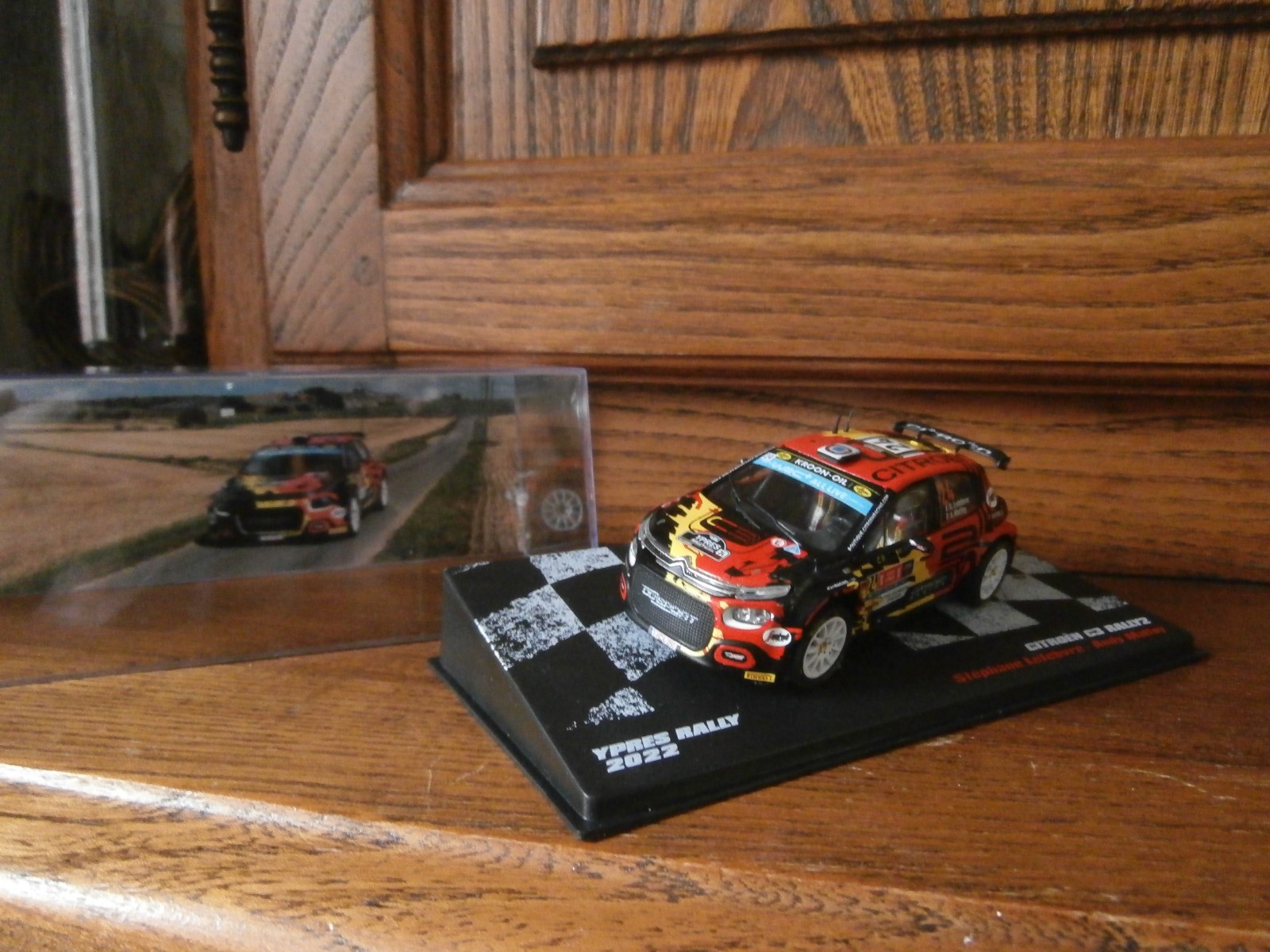 Citroën C3 Rally 2 voiture miniature de course 1/43 Stéphane Lefebvre Ypres 2022