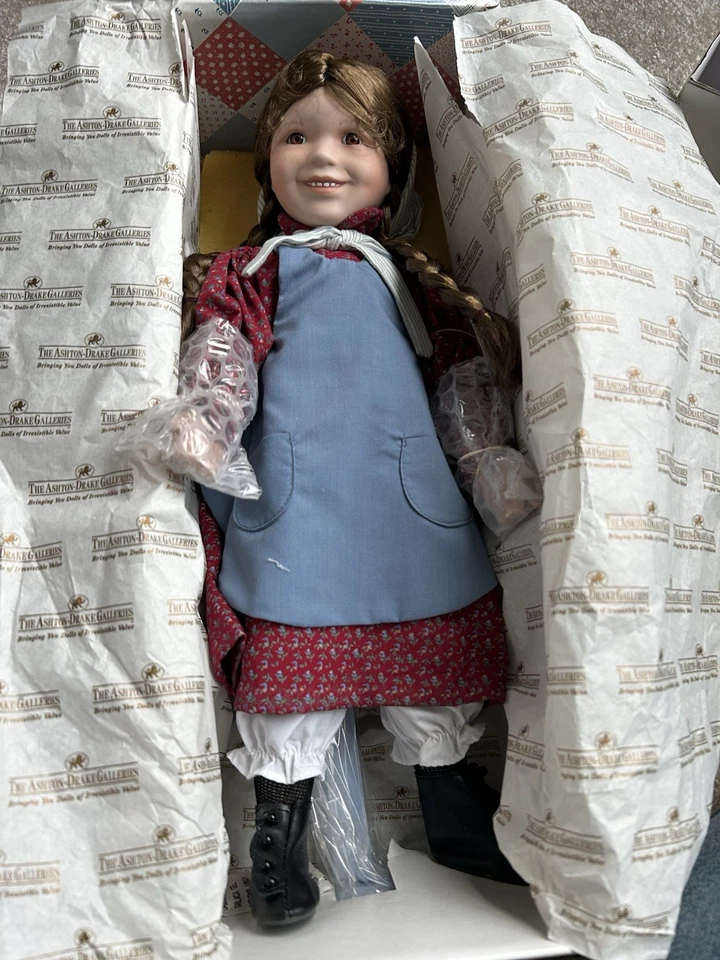 Muñeca Ashton Drake Laura Ingalls con certificado de autenticidad porcelana primera edición Foto 2 de 4