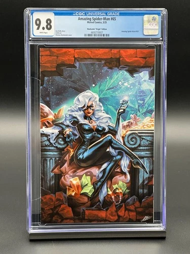 Amazing Spider-Man #65 CGC 9.8 (2025) - Black Cat - Manhanini Virgin Edition