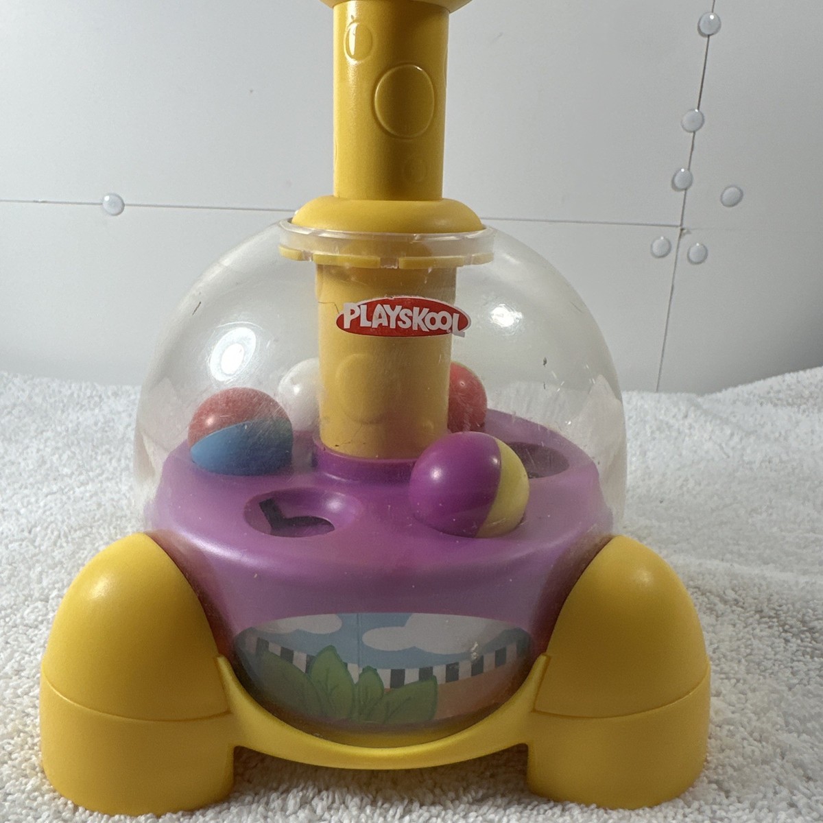 Hasbro Playskool Giraffalaff Tumble Top Spinning Popping Baby Toy