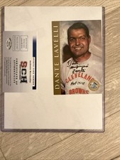 Dante Lavelli Browns Signed HOF Signature Series 4 x 6 Card