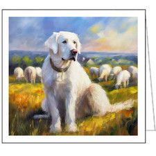 Hungarian Kavasz Notecards - Set of Six. 5.25 x 5.25 inches