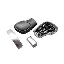 Chrome Matte With Leather Shift Knob Gear Side Cover For Vw Golf 6 7 R Gti Pa... Chrome Matte With Leather Shift Knob Gear Side Cover For Vw Golf 6 7 R Gti Pa...