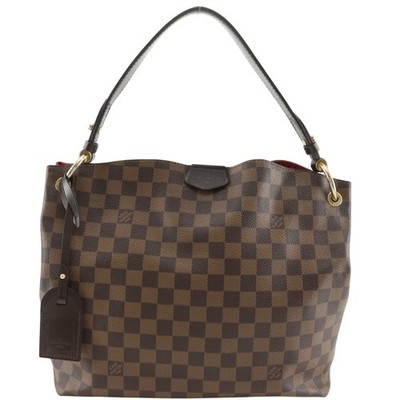 LOUIS VUITTON ボディバッグ ダークブラウン LOUIS VUITTON Graceful PM Shoulder Bag N44044 Brown Damier canvas