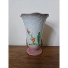 Vintage Roseville bittersweet Vase  887 Pink Grey Floral Art Pottery 7"