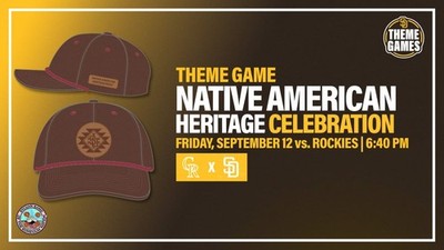 Presale San Diego Padres Themed Native American Hat 9/12/25 Sycuan