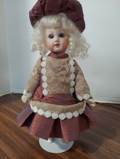 Antique French Reproduction Emile Jumeau 10" Porcelain/Composition Body