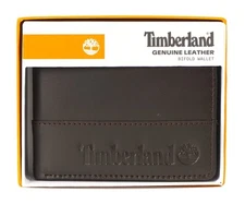 Timberland Men's Genuine Leather Bifold Wallet
