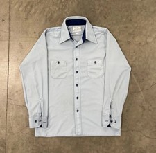 Vintage Blue Arrow Doubler Doubler 1970s Disco Rockabilly Shirt Large USA Made