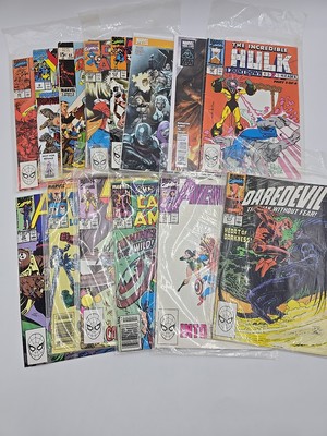 Marvel Comics Lot Of 14 Books Daredevil Hulk XMEN Avengers Iron Man Zombies Thor