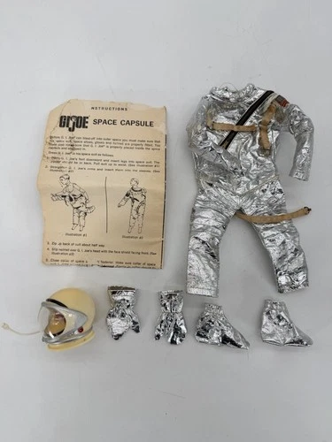 Vintage 1960s GI JOE Action Soldier Space Capsule Astronaut Space Suit RARE