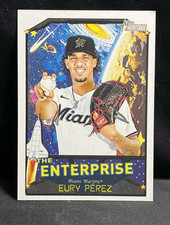 2026 Topps Heritage The Enterprise Insert Eury Perez Marlins #TE-EP