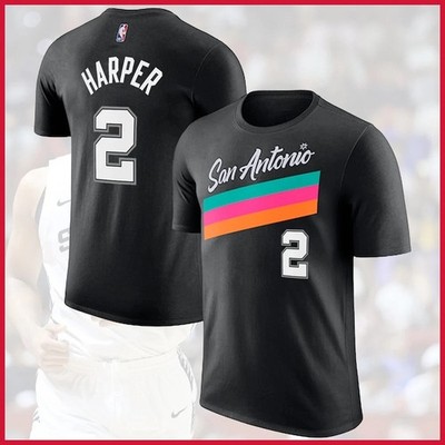 San Antonio Team 2025/26 City Edition Player Name & Number: Harper T-Shirt