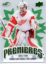 2024-25 Upper Deck Ice #184 Sebastian Cossa Emerald Green #/199