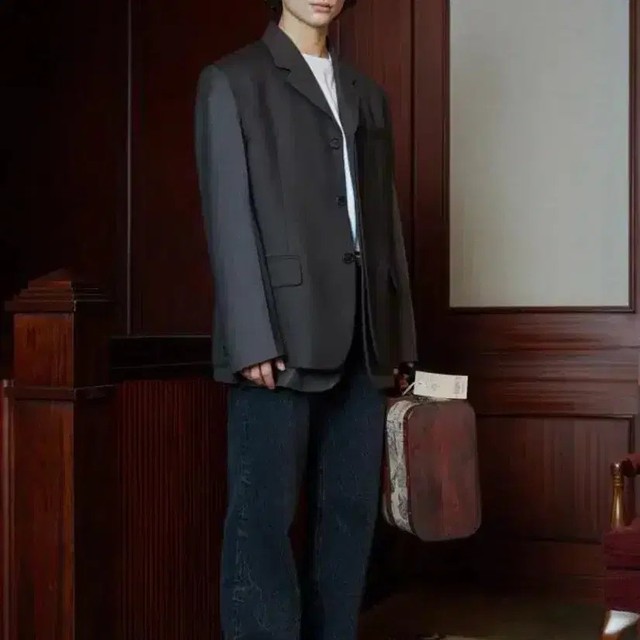 Stu Unique 2-Paneled Layered Blazer Jacket