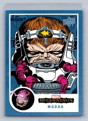 2022 Upper Deck Marvel Beginning Vol2 S1 M.O.D.O.K Flipped FX Blue /125