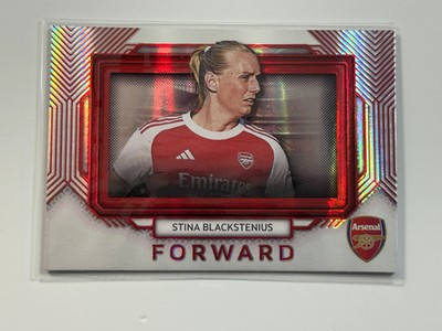 2025-26 Futera Platinum Arsenal Landscape Red #39 Stina Blackstenius 03/39