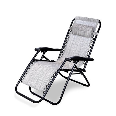 Edelstahl Zero Gravity Stuhl, Rasenstuhl Relaxsessel Lounge, tragbar Campin