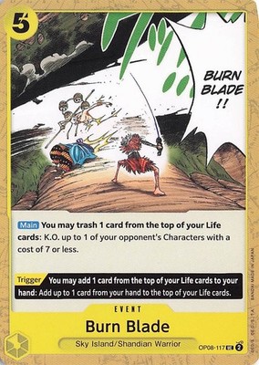  Burn Blade OP08-117 - Normal - Two Legends - NM