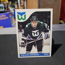 Kevin Dineen 1985-86 O-Pee-Chee Hockey Rookie Card #34. rookie card picture