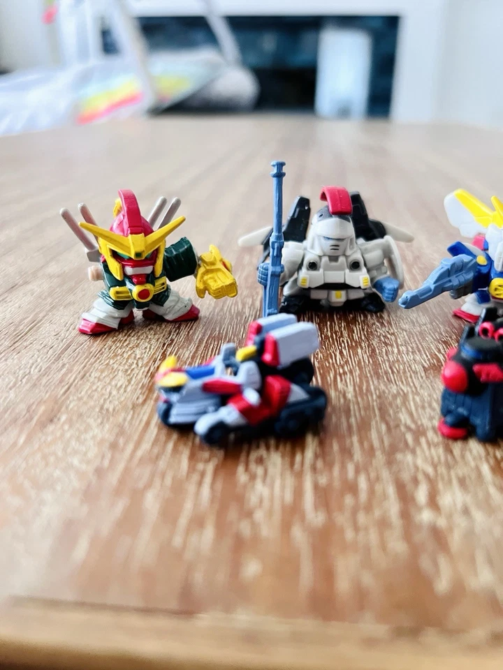Vintage BANDAI Gashapon SD Gundam Superior Defenders 7x Lot Toy Figure Japan - Image 2 of 4