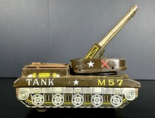 Vintage 1950s Yonezawa M57 Battery Operated Tin Tank Japan Parts Repair