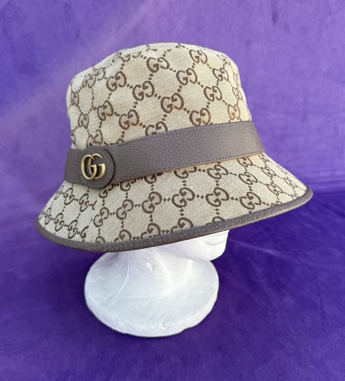 Gucci GGパターン キャスケット Gucci GG Canvas Fedora Bucket Hat 58cm/M | eBay