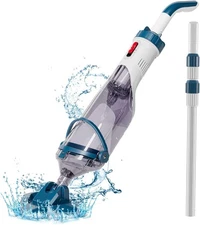 Pool Vacuum for Above & In-ground Pool with a Telescopic Pole, Handheld Pool Vac