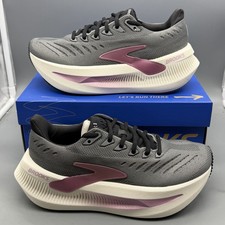 Brooks Glycerin Max 2 Womens 7 Road Running Gym Sneakers Grey/Coconut/Metallic