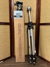 Bogen by Manfrotto 3021 Tripod Legs 3-Section Chrome 055c/De18 W/ 3063 Head