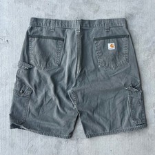 Vintage Y2K carhartt green work wear carpenter shorts
