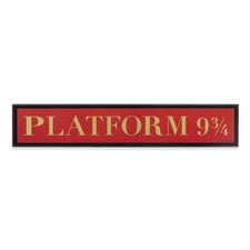 Harry Potter Platform 9 3/4 Wood Wall Decor