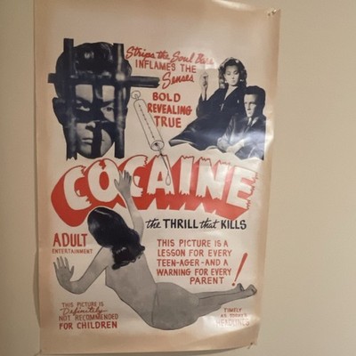 Cocaine The Thrill That Kills Reproduction Movie Poster