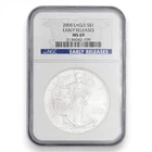 2008 AMERICAN EAGLE DOLLAR $1 EARLY RELEASE US COIN .999 SILVER NGC MS 69