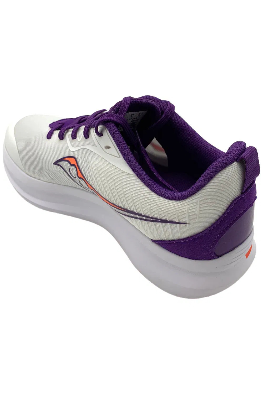 Saucony Kid's Girls Endorphin KDZ Athletic Sneakers White/Purple thumbnail 3