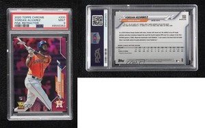 2020 Topps Chrome Pink Refractor Yordan Alvarez #200 PSA 9 MINT Rookie RC